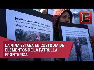 Migrantes en Tijuana exigen justicia por muerte de niña guatemalteca