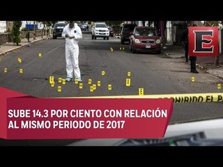 Crece en México la cifra de homicidios dolosos en lo que va de 2018