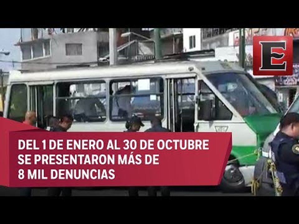 Aumenta robo a transporte público en época decembrinas
