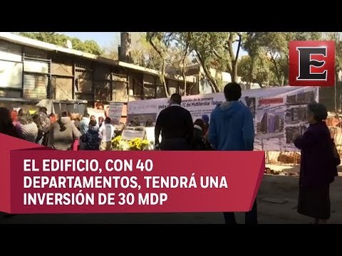 Colocan la primera piedra para la reconstrucción del Multifamiliar Tlalpan