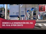 Bajan los precios de la gasolina en la frontera norte de México