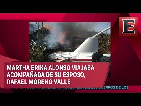 Imágenes de la avioneta que transportaba a Gobernadora de Puebla