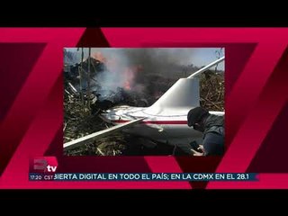 Imágenes del accidente de aeronave donde murió Martha Erika Alonso
