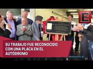 Reconocen a diseñador de la pista del Autódromo Hermanos Rodríguez