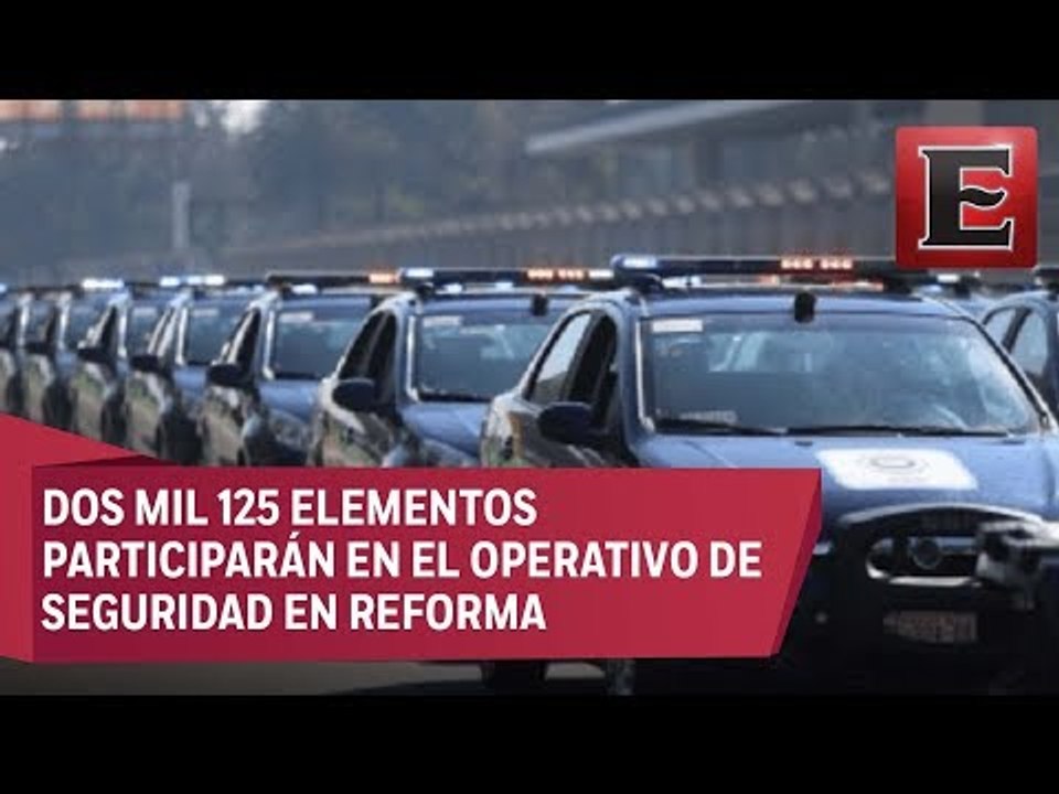 Dos mil elementos vigilarán celebración de Año Nuevo en Reforma