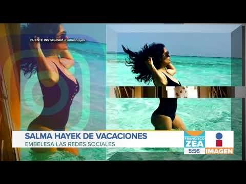 Salma Hayek está de vacaciones y ¡qué envidia! | Noticias con Francisco Zea