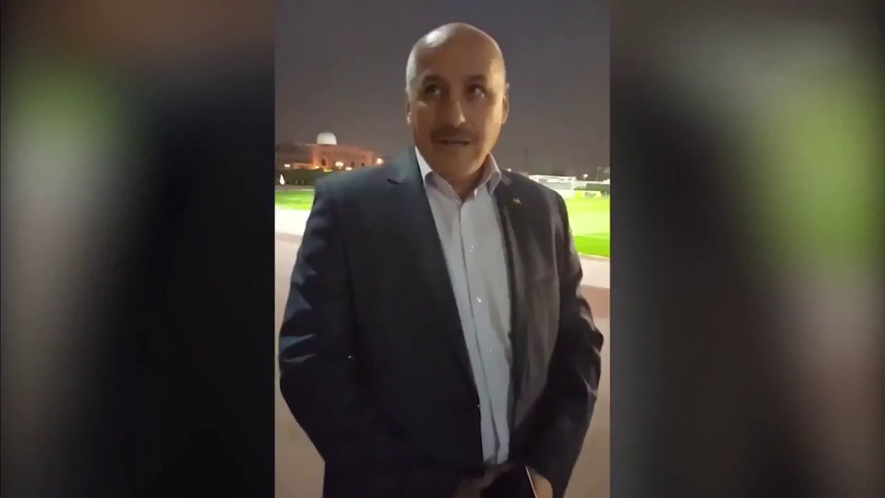 صلاح الجعبري رئيس وفد المنتخب الفلسطيني يوجه رسالة لجماهير الفدائي قبل مواجهة سوريا