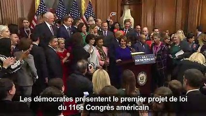 Les démocrates américains présentent leur premier projet de loi