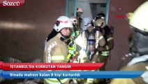 İstanbul’da yangın! 8 kişi kurtarıldı
