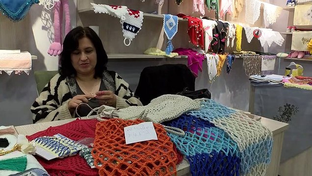 Poşet yerine el emeği fileler