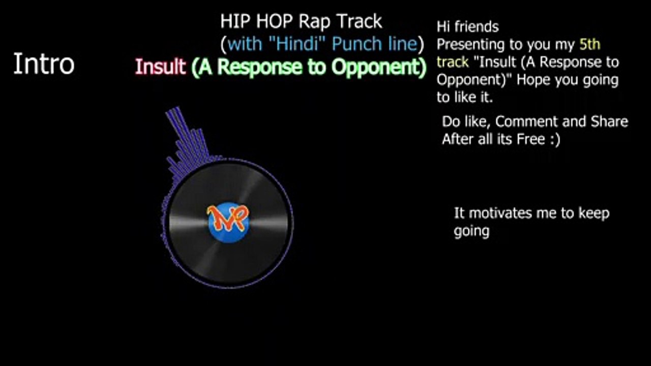 Insult - Diss Hindi Rap Music with HINDI Punch Line - Hip Hop RAP Track - A response हिंदी hindi - YouTube