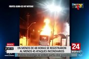 Caos en Brasil por 41 ataques incendiarios en apenas 2 días en Brasil