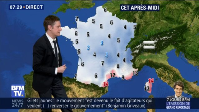 Météo: un samedi froid et sec, avec de la neige sur le Nord-Est