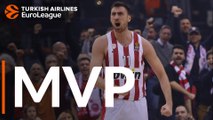 Turkish Airlines EuroLeague Regular Season Round 16 MVP: Nikola Milutinov, Olympiacos Piraeus