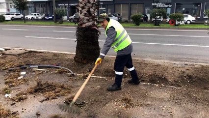Fatsa’da dalgalar sahil şeridine zarar verdi
