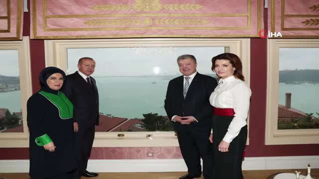 Cumhurbaşkanı Erdoğan, Ukrayna Devlet Başkanı Poroşenko ile Görüşüyor