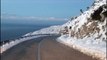 Dëborë dhe det/ Pamje të mrekullueshme nga zbritja e Llogarasë