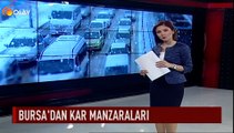 Bursa'dan kar manzaraları