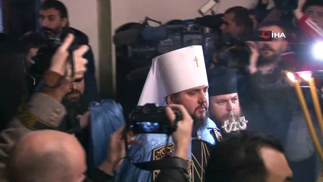 Ukrayna Devlet Başkanı Poroşenko, Fener Rum Patrikhanesi'nde düzenlenen törene katıldı