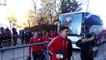 Real Valladolid - Rayo Vallecano: Llegada del Rayo a Zorrilla