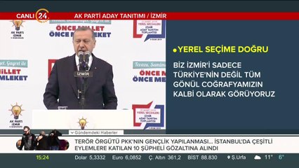 Erdoğan: İzmir istiklal aşkımızın sembolü olmaya devam ediyor