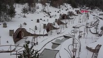 Sivas 'Hobbit Evleri' Kışın da Cazibe Merkezi Olacak