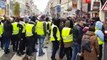 Quelque dizaines de gilets jaunes bloquent la rue Saint-Jean à Nancy