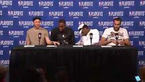 Mitchell, Gobert, Burks & Ingles Postgame Conference   Jazz vs Rockets Game 2   May 2, 2018   NBA