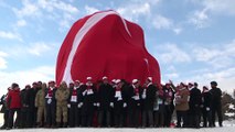 Bakın Kasapoğlu kardan heykel açılışına katıldı -SARIKAMIŞ