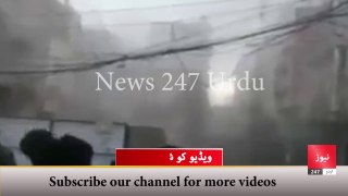 Exclusive footage of Peshawar blast today