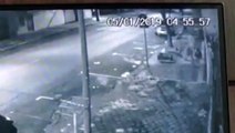 Vídeo: ladrão carregou frigobar de loja nos braços