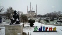 Kar altında Selimiye Camisi büyüledi - EDİRNE