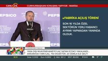Cumhurbaşkanı Erdoğan fabrika açılış töreninde
