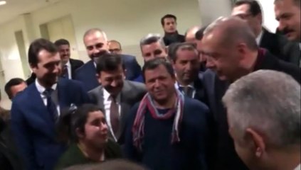 Erdoğan ile Vatandaş Arasında Güldüren Sohbet