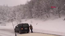 Kütahya Domaniç'te Kar, Ulaşımı Olumsuz Etkiledi