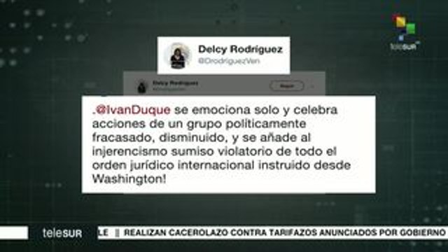 Venezuela rechaza declaraciones injerencistas de Iván Duque