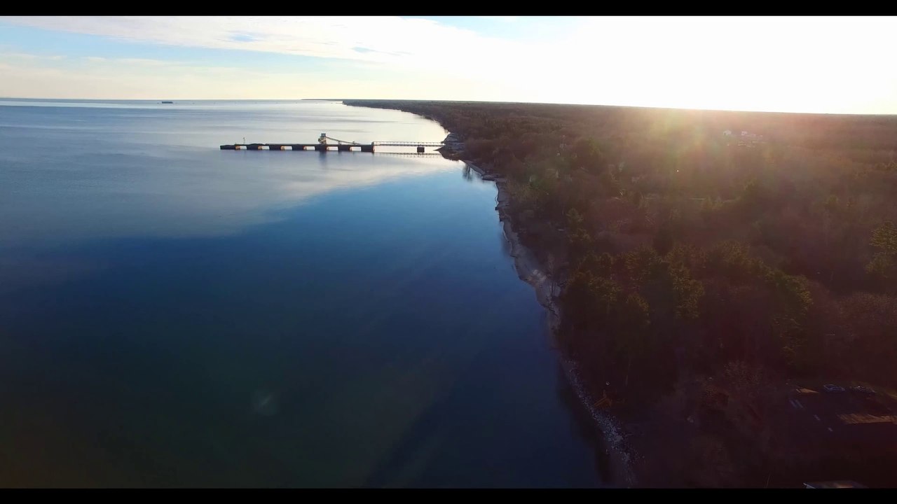Drone Footage East Tawas Michigan 2   Lake Huron 4K