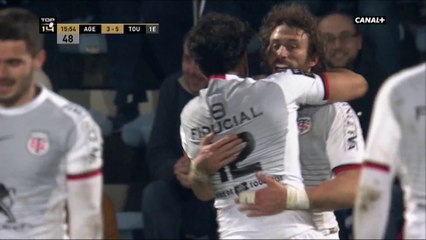 Top 14 - 14ème journée : Agen / Toulouse - Le très bel essai de Médard pour Toulouse