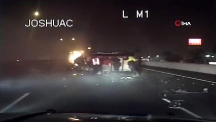 Yanan Araçtan Son Anda Kurtarıldı