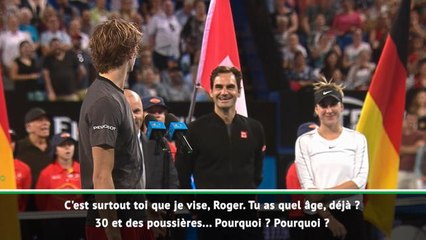 Hopman Cup - ''Tu ne peux pas nous laisser gagner rien qu'une fois ?'' : Zverev apostrophe Federer