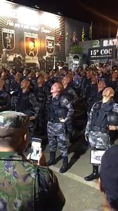 Bravos da Força Nacional estão em Fortaleza - Ceará.