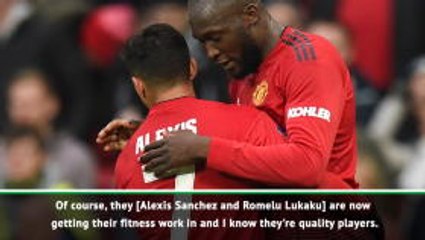Sanchez and Lukaku in contention for Tottenham - Solskjaer