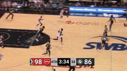 Amida Brimah goes up to get it and finishes the oop