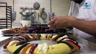 Cómo preparan la tradicional Rosca de Reyes
