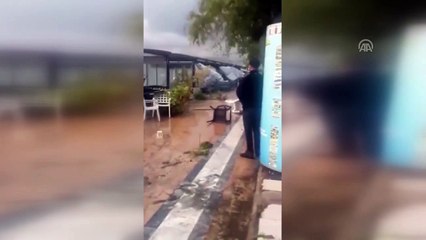 Yağış ve fırtına nedeniyle bazı işletmeler zarar gördü - MUĞLA