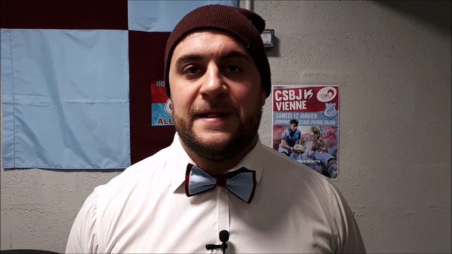 Réaction de Théo Lepage (CSBJ rugby) après la victoire bonifiée contre Bédarrides : 35-8