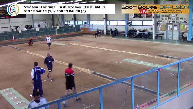 Second tour, second tir de précision, France Club Elite 1, J2 groupe Titre, Fontaine contre Balaruc-les-Bains, saison 2018/2019