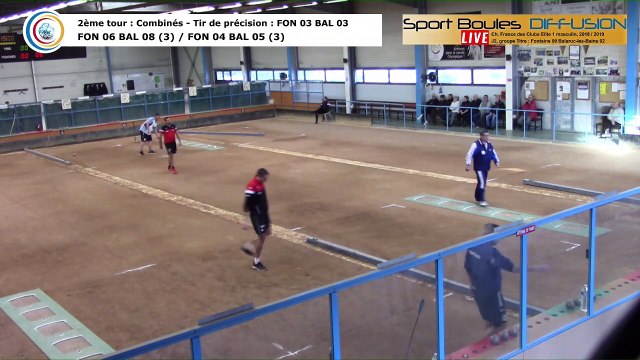 Second tour, premier tir de précision, France Club Elite 1, J2 groupe Titre, Fontaine contre Balaruc-les-Bains, saison 2018/2019