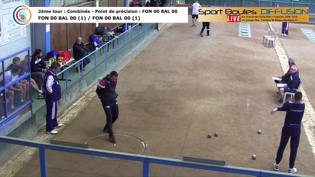 Second tour, point de précision, France Club Elite 1, J2 groupe Titre, Fontaine contre Balaruc-les-Bains, saison 2018/2019