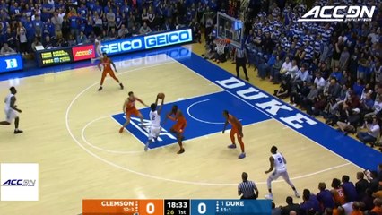 Duke's Zion Williamson Starts Game With Putback Dunk